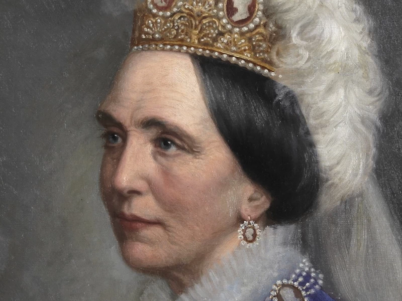 1824-Bertha Valerius, Aurora Valeria Albertina Valerius - Ritratto di Drottning Josefine av Sverige